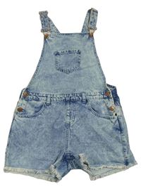 Modré riflové laclové kraťasy Denim Co