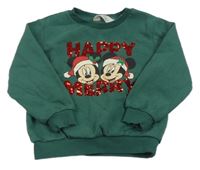 Zelená mikina s Minnie H&M
