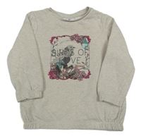 Béžová mikina s obrázkom Topolino