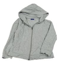 Svetlosivá prepínaci mikina s hviezdičkou a kapucňou Lupilu