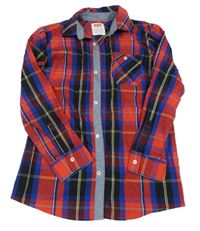 Černo-červeno-modrá kostkovaná košile Levi´s