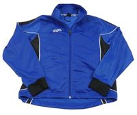 Modro-čierna športová prepínaci mikina s logom