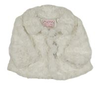 Biela chlpatá lehce zateplená bunda Early Days