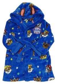 Modrý chlupatý župan s Paw Patrol a kapucí Primark