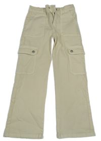 Smetanové cargo kalhoty Zara