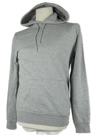 Pánská šedá melírovaná mikina s kapucí H&M