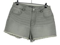 Dámské šedé riflové roztřepené kraťasy Primark