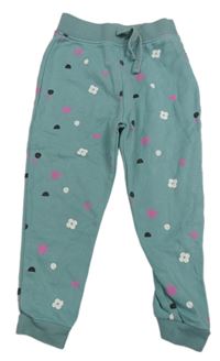Modrošedé tepláky s obrázky Dunnes stores 