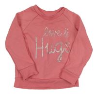 Ružová mikina s nápisom Primark