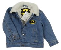 Nové - Modrá riflová zateplená bunda - Batman 