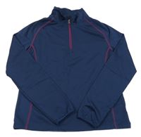 Tmavomodré thermo triko se stojáčkem Crane