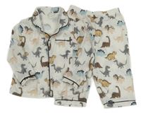 Bílé pyžamo s dinosaury Shein