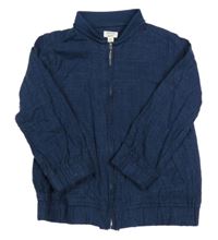 Tmavomodrá kockovaná plátenná bunda River Island