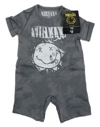 Nové - Šedý batikovaný overal - Nirvana 