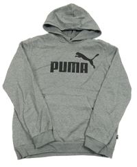 Šedá mikina s kapucí Puma