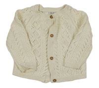 Smotanový perforovaný prepínaci sveter F&F