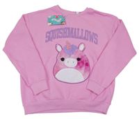 Nové - Růžová mikina s nápisem - Squishmallows