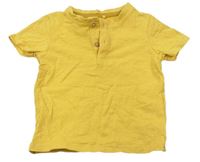 Žlté tričko s gombíky F&F
