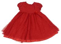 Červené sieťované šaty H&M