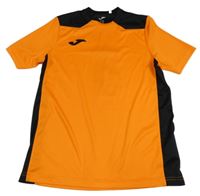 Oranžovo-černé sportovní tričko s číslem Joma