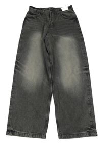 Nové - Tmavošedé baggy rifle H&M