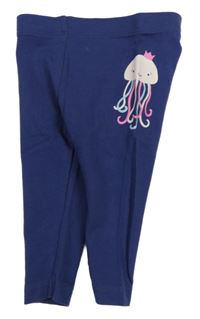 Tmavomodré legíny s chobotnicí Lupilu