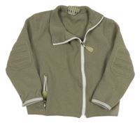 Béžová pletená vlnená prepínaci mikina Big Ice