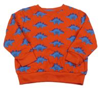 Červená mikina s dinosaury Next