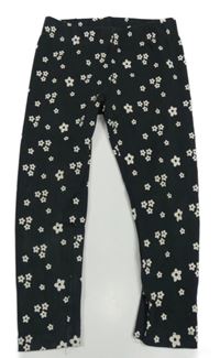 Tmavosivé kvietkovane legíny Bluey