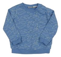 Svetlomodrá mikina s dinosaurami Lupilu