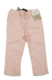 Nové - Světlerůžové skinny rifle Denim Co.