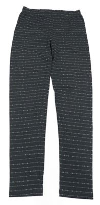 Tmavosivé legíny so vzorom Yigga