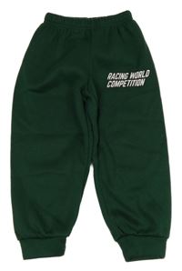 Tmavozelené tepláky s nápisom Shein