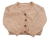 Svetloružový prepínaci crop sveter H&M