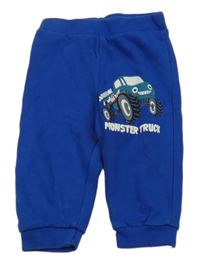 Kobaltově modré tepláky s monster truck