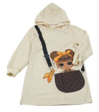 Pudrové šaty L.O.L. Surprise s kapucí 