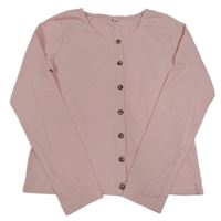 Svetloružové tričko s gombíky C&A