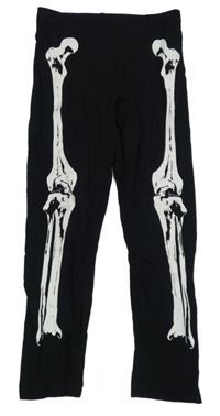 Čierne legíny s kostlivcem F&F