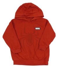 Červená mikina so Spider-manem a kapucňou Marvel