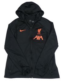 Černá propínací fotbalová mikina L.F.C. a kapucí Níke