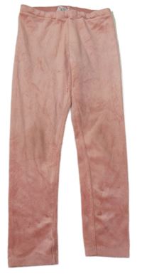 Ružové plyšové legíny H&M