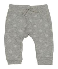 Sivé melírované tepláky s hviezdičkami H&M