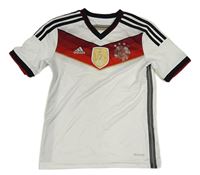 Bílo-červeno-černý funkční fotbalový dres FIFA zn. Adidas