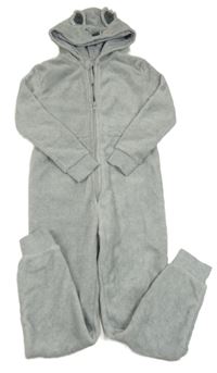 Svetlosivá plyšová kombinéza s kapucí - koala LA REDOUTE