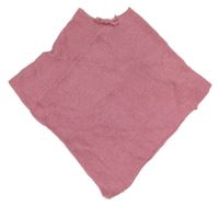 Ružovo-zlaté melírované svetrové pončo s mašlou Topolino