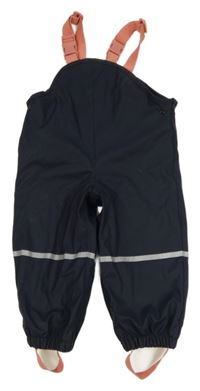 Tmavomodré nepromokavé laclové podšité kalhoty lupilu