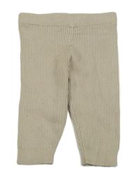 Béžové rebrované úpletové tepláky Matalan