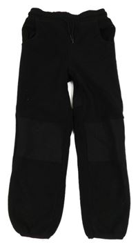 Černé fleecovo/softshellové kalhoty ERGEENOMIXX