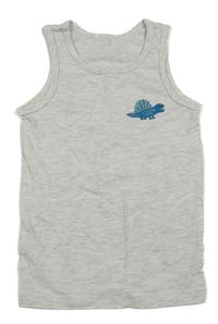 Svetlosivé melírované tielko s dinosaurom C&A