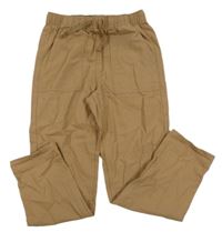 Hnedé plátenné nohavice H&M